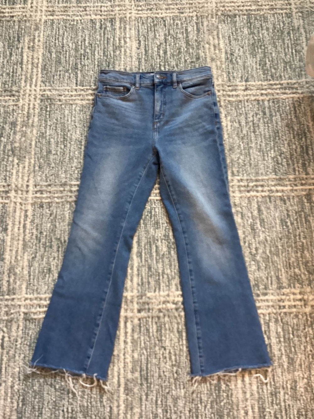 Loft kick crop blue jeans.  Size 26